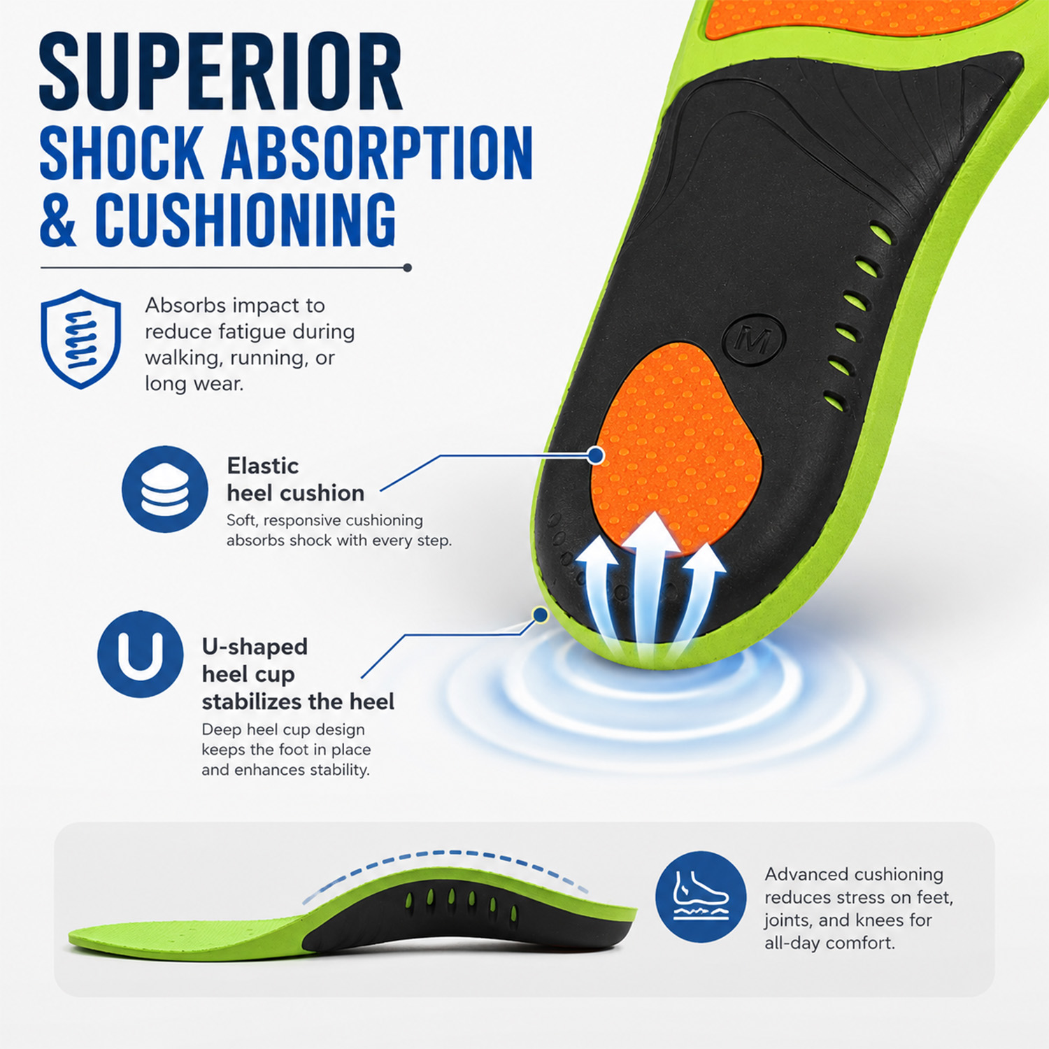 Kids' PU Foam & Gel Arch Support Insoles 7